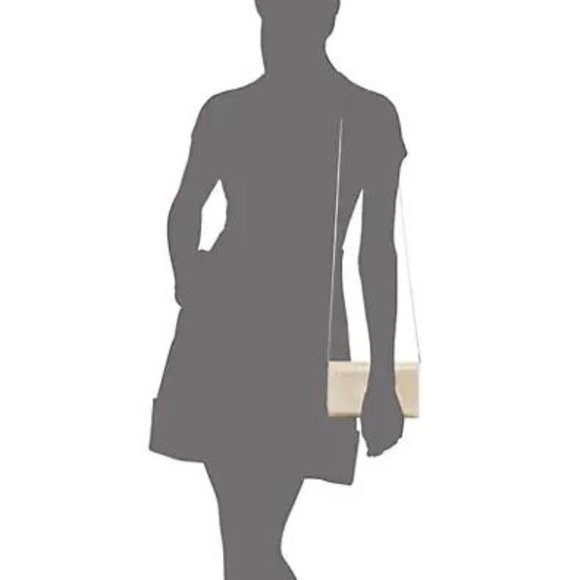 La Regale Silver Evening Sparkle Glitter Clutch Purse w/ Removeable Strap NWT - Picture 2 of 6